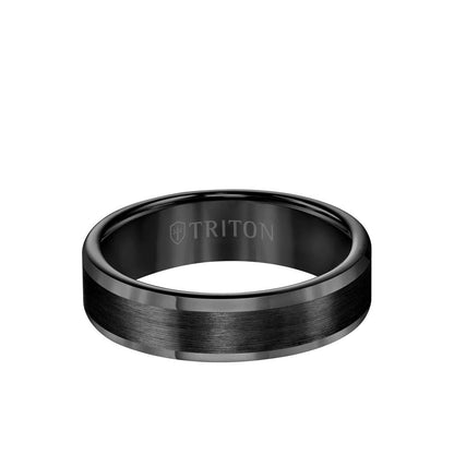 6MM Tungsten Carbide Ring - Satin Finish and Round Edge