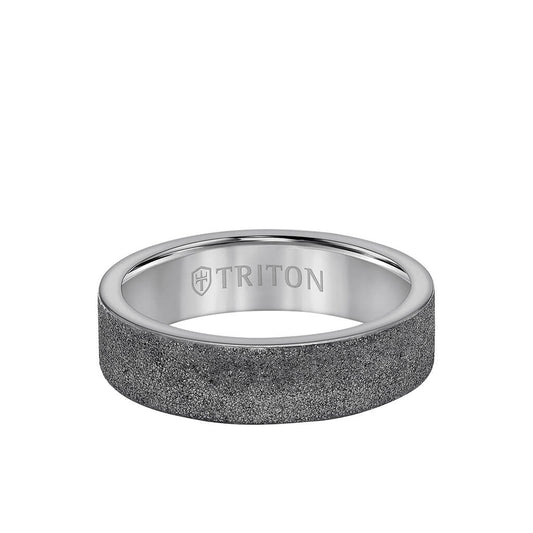 6 MM Tantalum Ring – Sandblasted Finish and Flat Edge