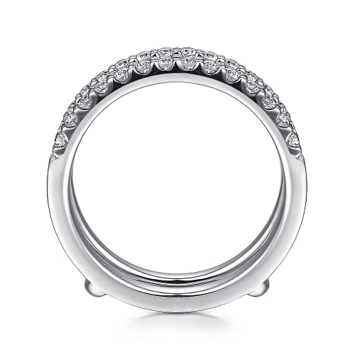 Gabriel & Co | Esmeralda - 14K White Gold Diamond Ring Enhancer - 0.5 ct