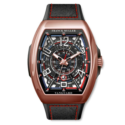 Franck Muller 18k Rose Gold Vanguard Bill Auberlen "Race to 61" Limited Edition- V 45 SCDT SQT RCG BA 5N