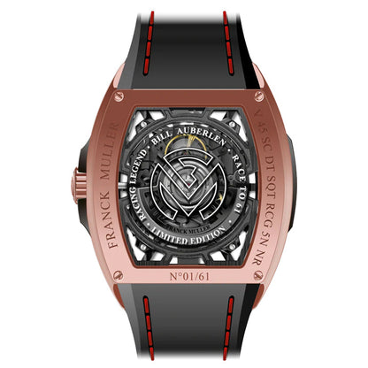 Franck Muller 18k Rose Gold Vanguard Bill Auberlen "Race to 61" Limited Edition- V 45 SCDT SQT RCG BA 5N