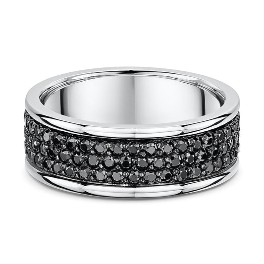 Black Diamond Wedding Band