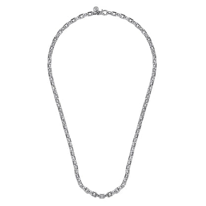 Gabriel & Co | 22" 925 Sterling Silver Faceted Chain Necklace