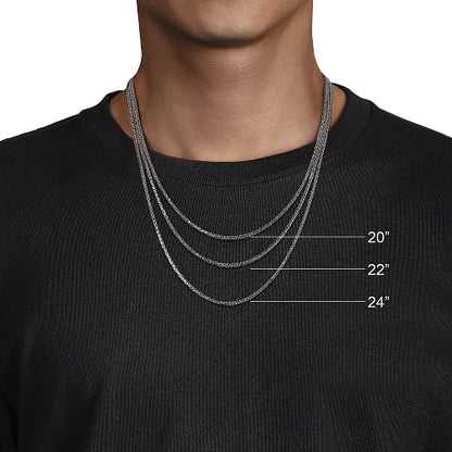 Gabriel & Co | 22" 925 Sterling Silver Men's Link Chain Necklace