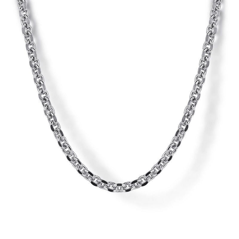 Gabriel & Co | 22" 925 Sterling Silver Men's Link Chain Necklace