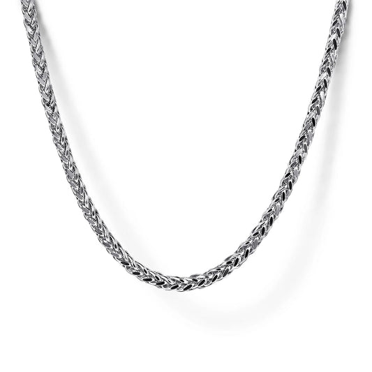 Gabriel & Co | 22 Inch 925 Sterling Silver Men's Wheat Chain Necklace