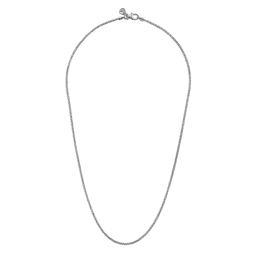 Gabriel & Co | 22 Inch 925 Sterling Silver Men's Wheat Chain Necklace