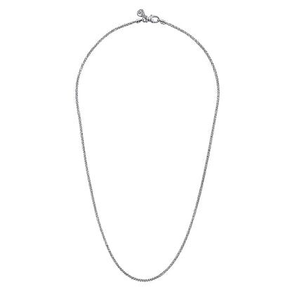 Gabriel & Co | 22 Inch 925 Sterling Silver Men's Wheat Chain Necklace