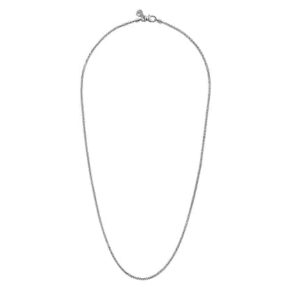 Gabriel & Co | 24 Inch 925 Sterling Silver Men's Wheat Chain Necklace