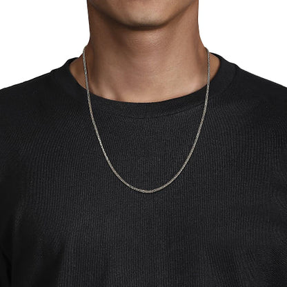 Gabriel & Co | 24 Inch 925 Sterling Silver Men's Wheat Chain Necklace