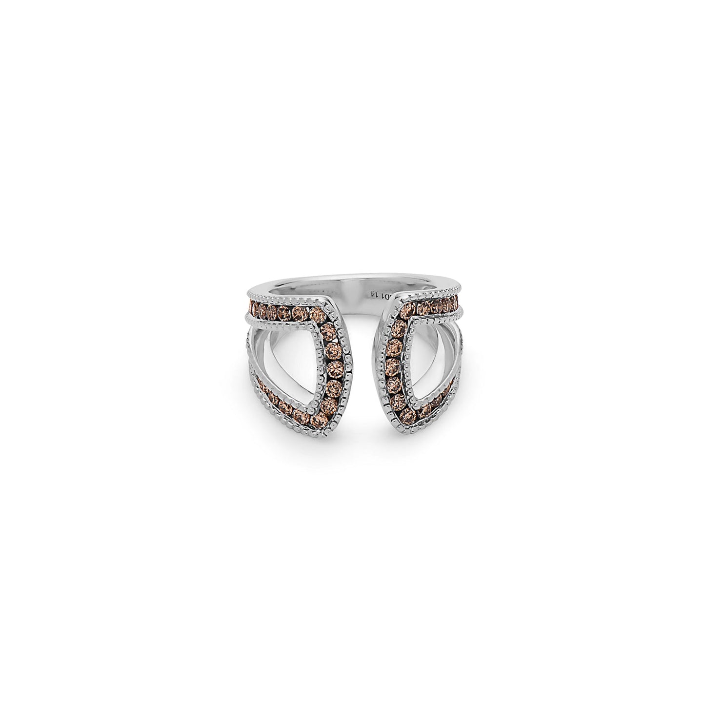 Silver Ivy U Ring