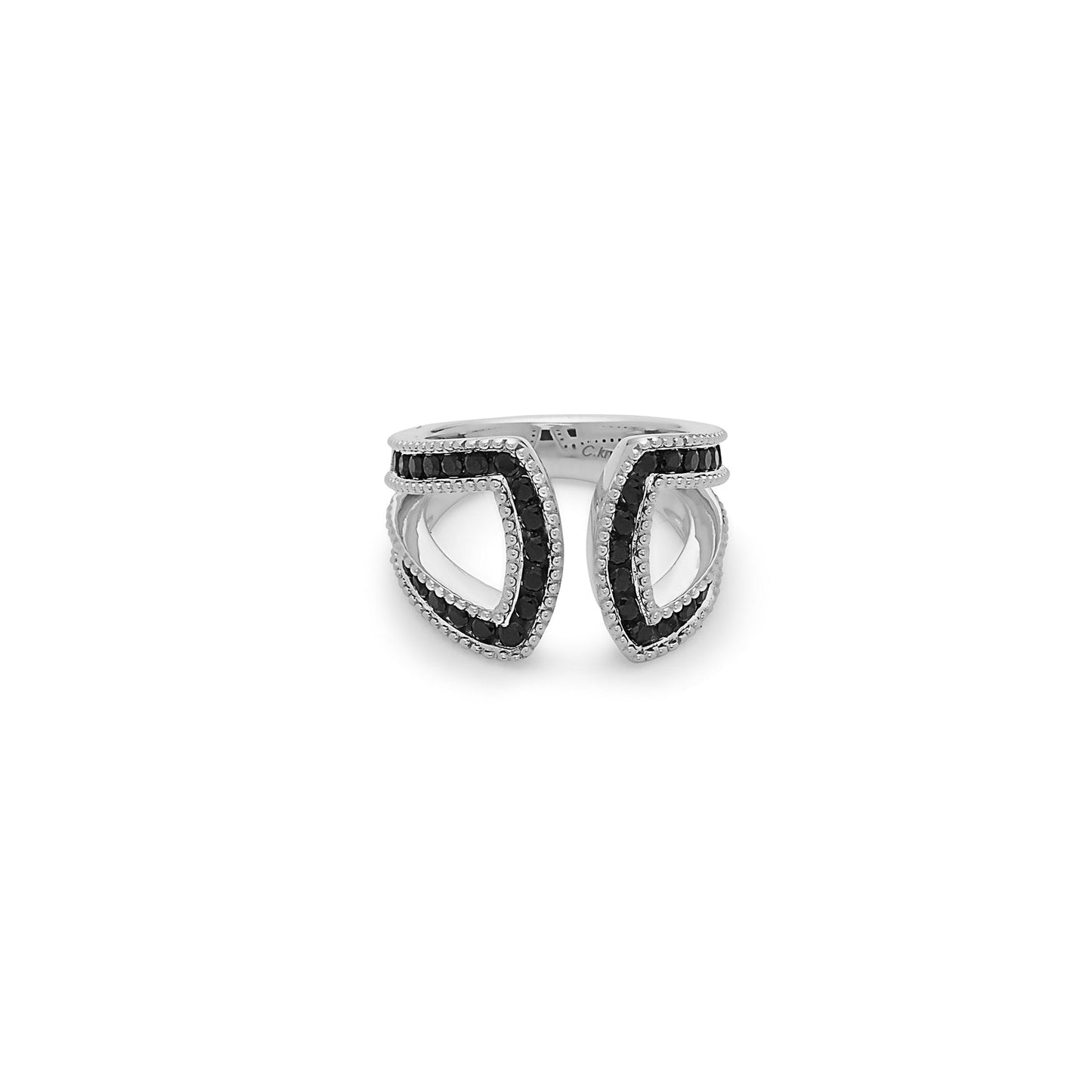 Silver Ivy U Ring