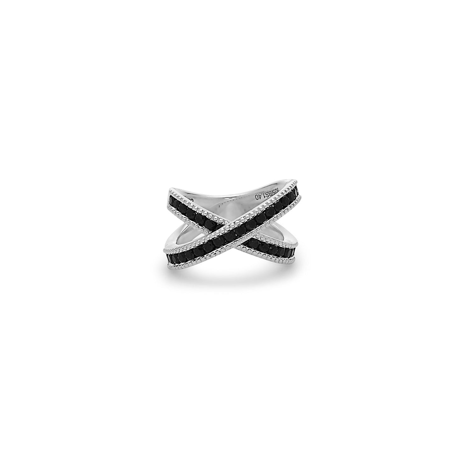 Silver Ivy X Ring