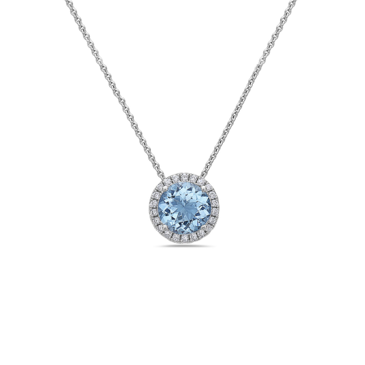 Pastel Diamond Station Necklace