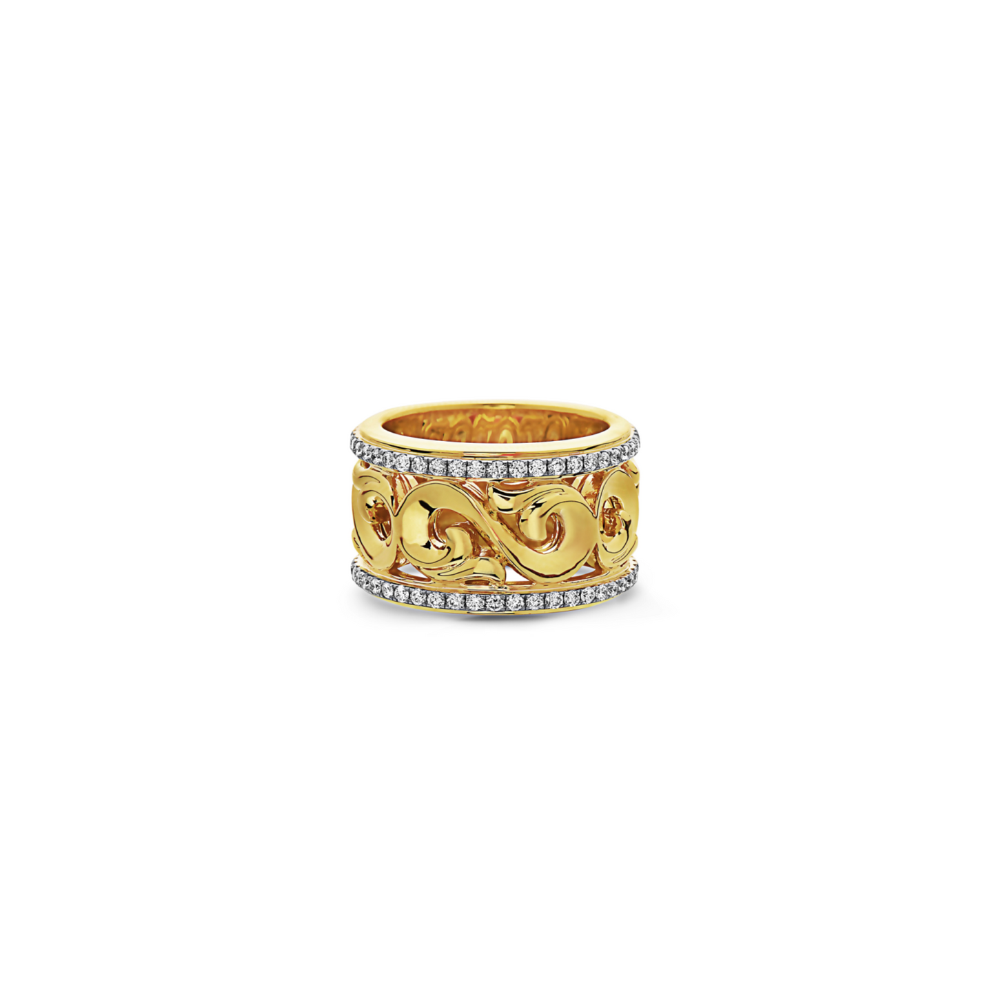 Diamond Classic Wide-Band Ring