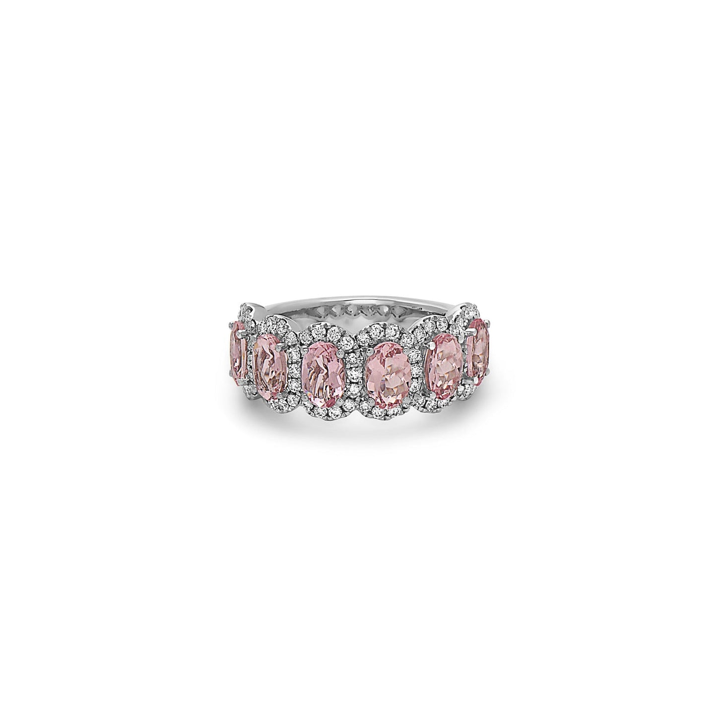 Pastel Diamond Oval Cushion Ring