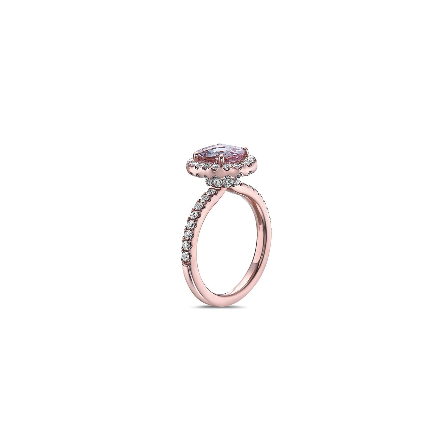 Pastel Diamond Petit Oval Ring