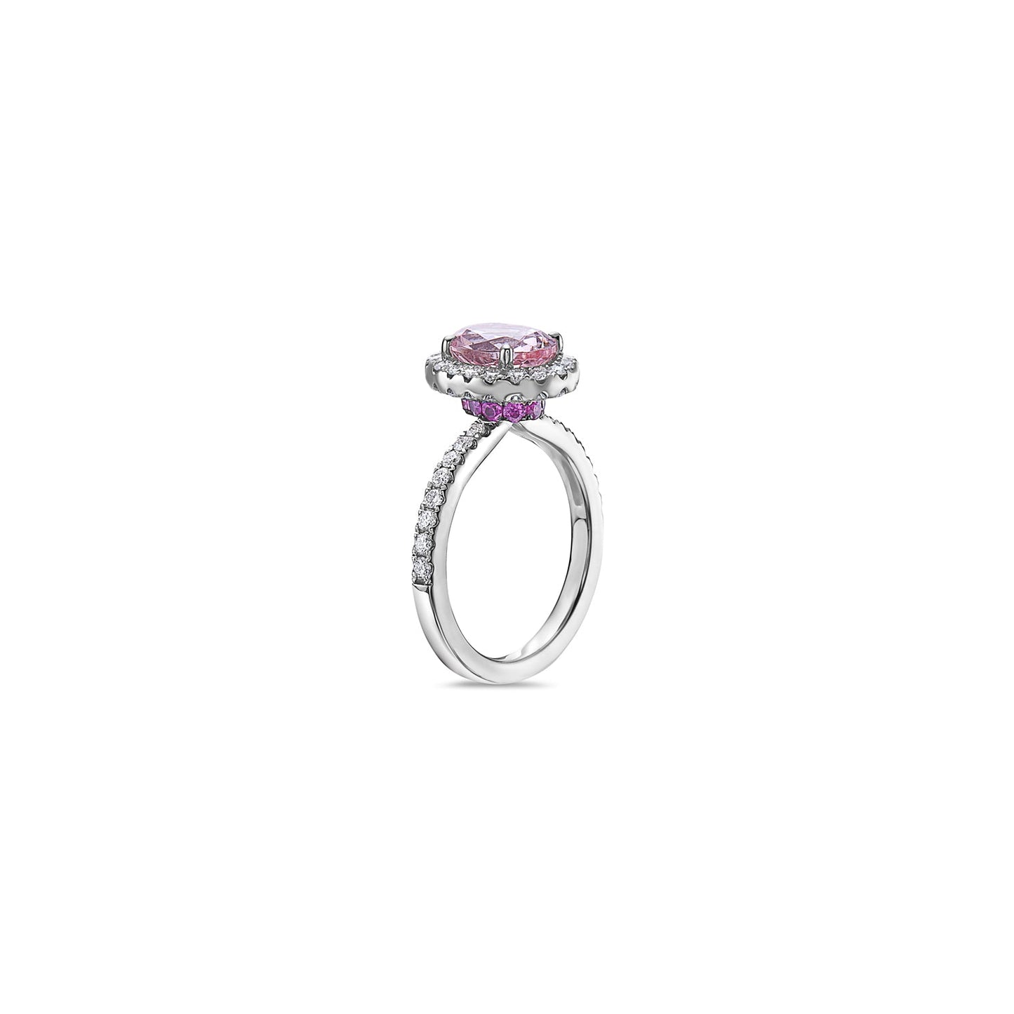 Pastel Diamond Petit Oval Ring