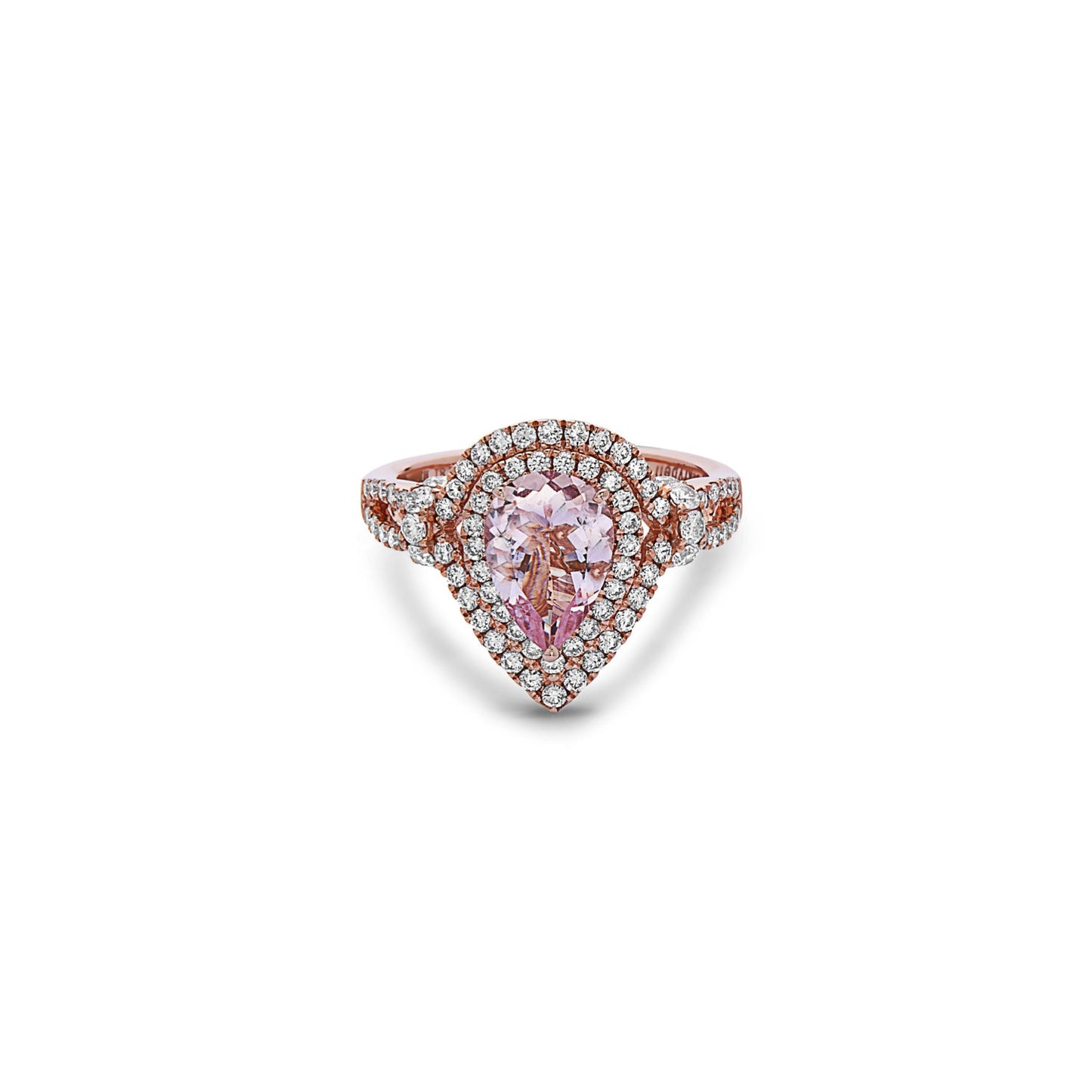 Pastel Diamond Pear Shaped Ring