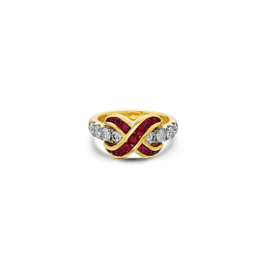 Krypell Collection Diamond Crossover Ring