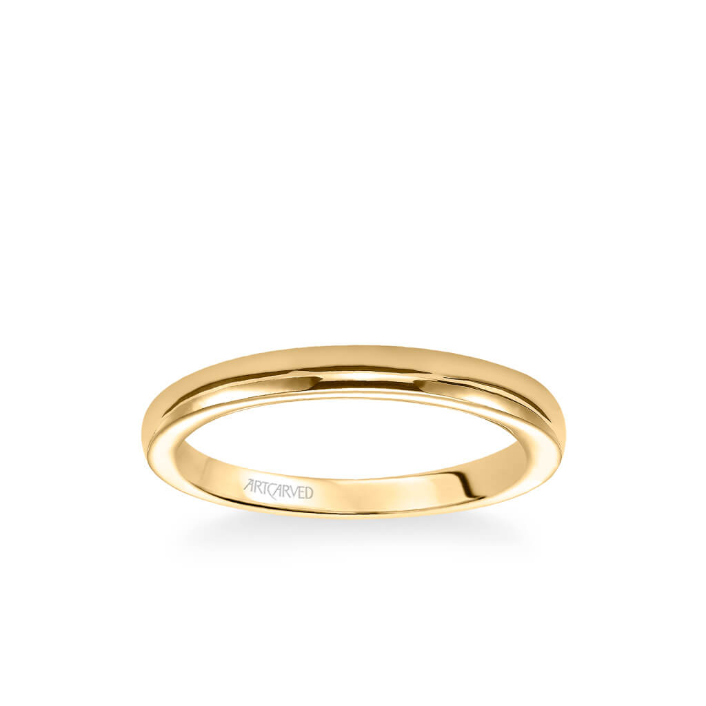 Rachel Contemporary Polished Wedding Band