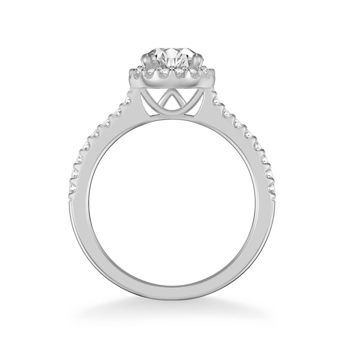 Layla Classic Round Halo Diamond Engagement Ring