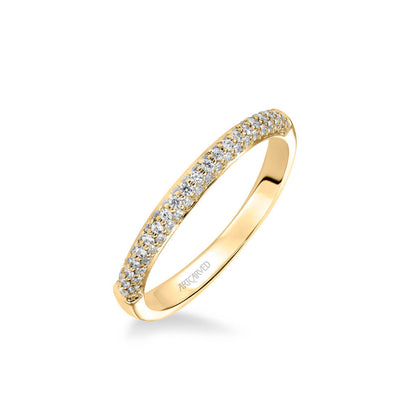 Ariel Classic Diamond Pave Wedding Band