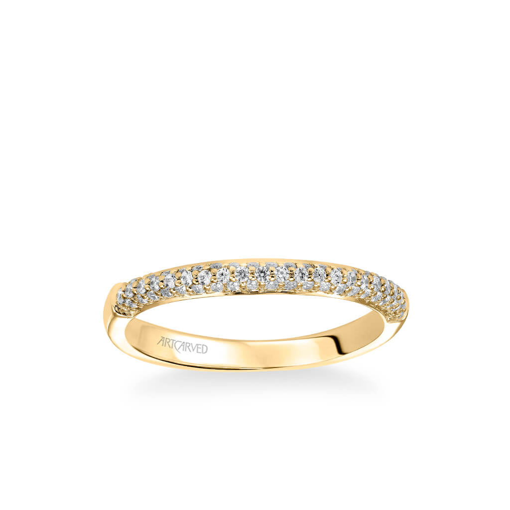 Ariel Classic Diamond Pave Wedding Band