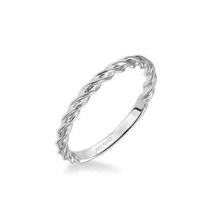 Joanna Contemporary Polished Rope Wedding Band