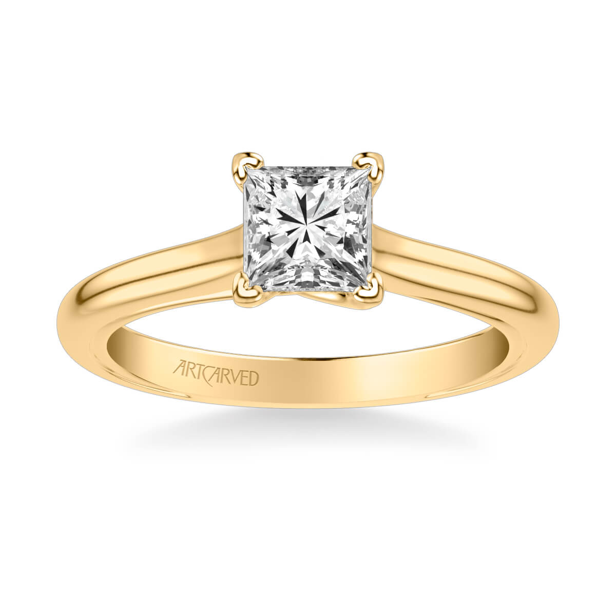 Tayla Contemporary Solitaire Twist Diamond Engagement Ring