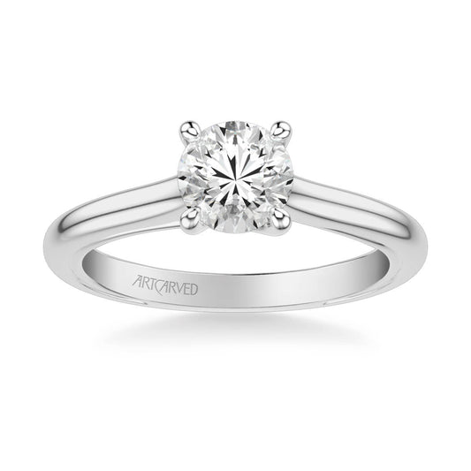 Tayla Contemporary Solitaire Twist Diamond Engagement Ring