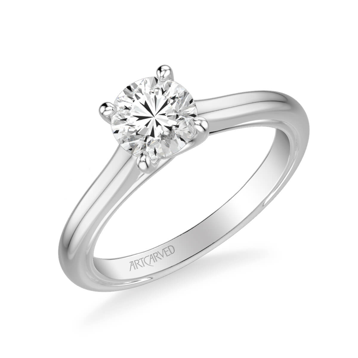 Tayla Contemporary Solitaire Twist Diamond Engagement Ring