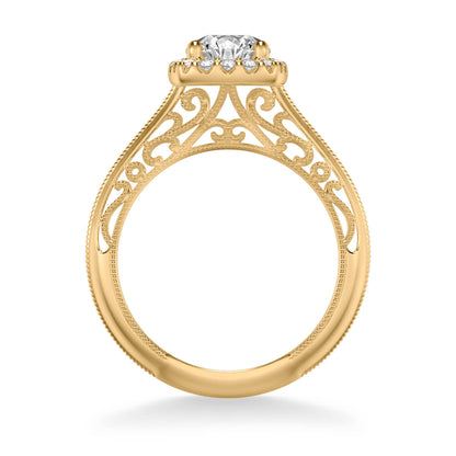 Audriana Vintage Halo Heritage Collection Diamond Engagement Ring