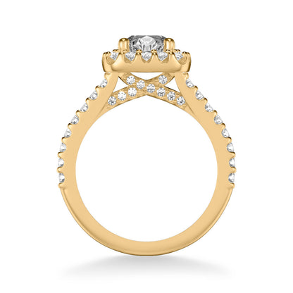 Lenore Classic Round Halo Diamond Engagement Ring