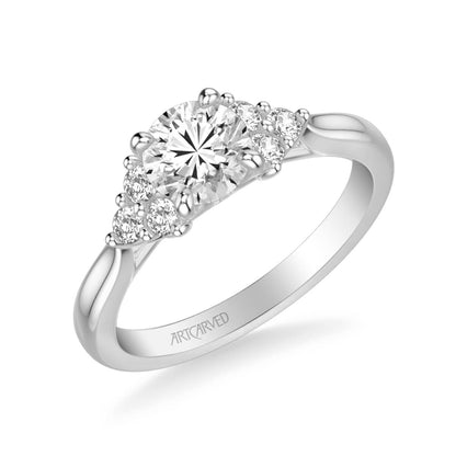 Maryann Classic Three Stone Diamond Engagement Ring