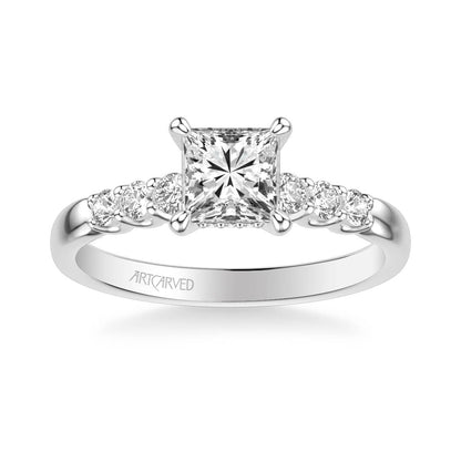 Erica Classic Side Stone Diamond Engagement Ring