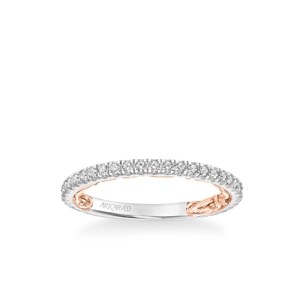 Lara Lyric Collection Classic Diamond Wedding Band