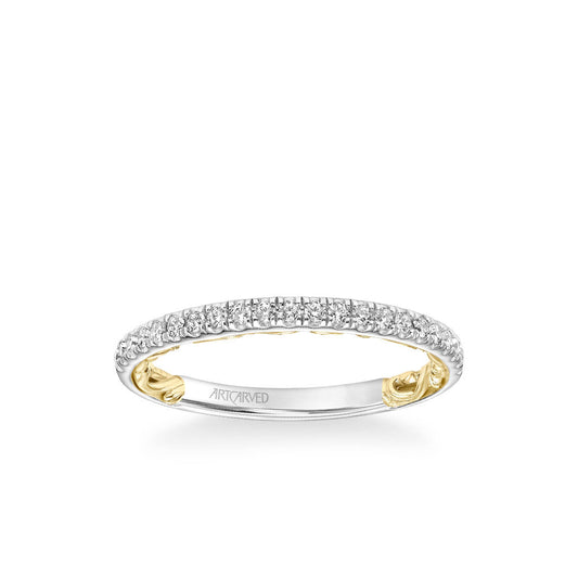 Brianne Lyric Collection Classic Diamond Wedding Band