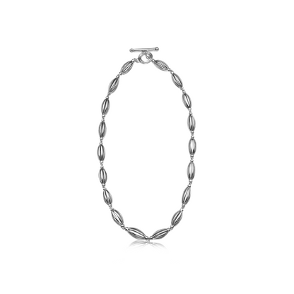 Silver Birdcage Link Necklace