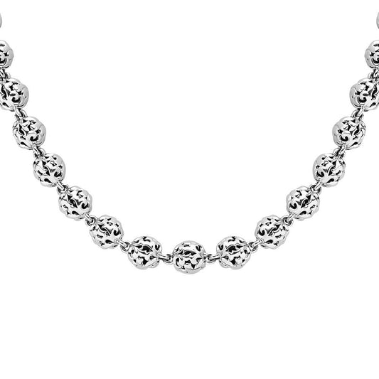 Silver Ivy Bead Classic Necklace