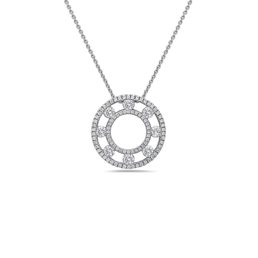 Diamond Air Circle Pendant