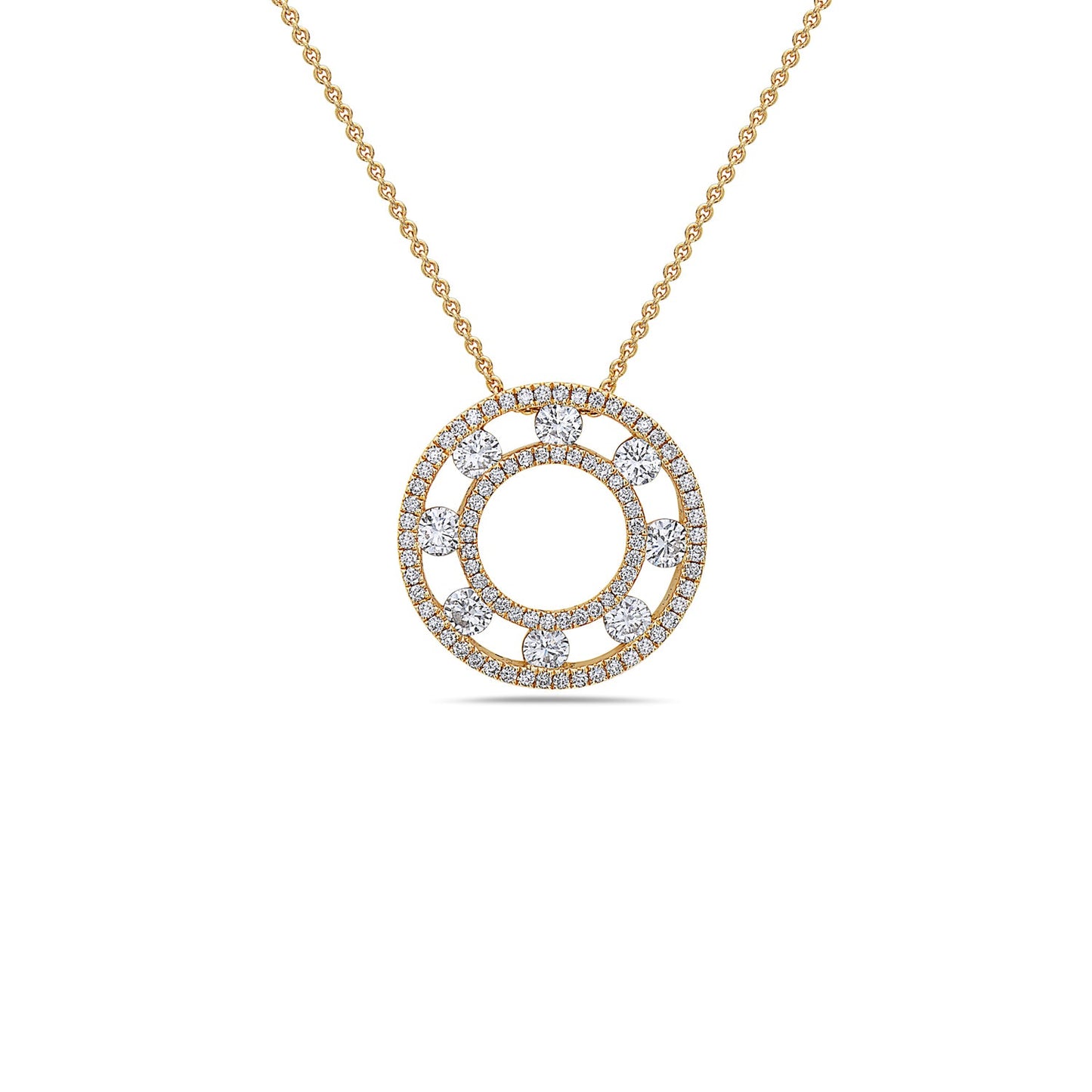 Diamond Air Circle Pendant