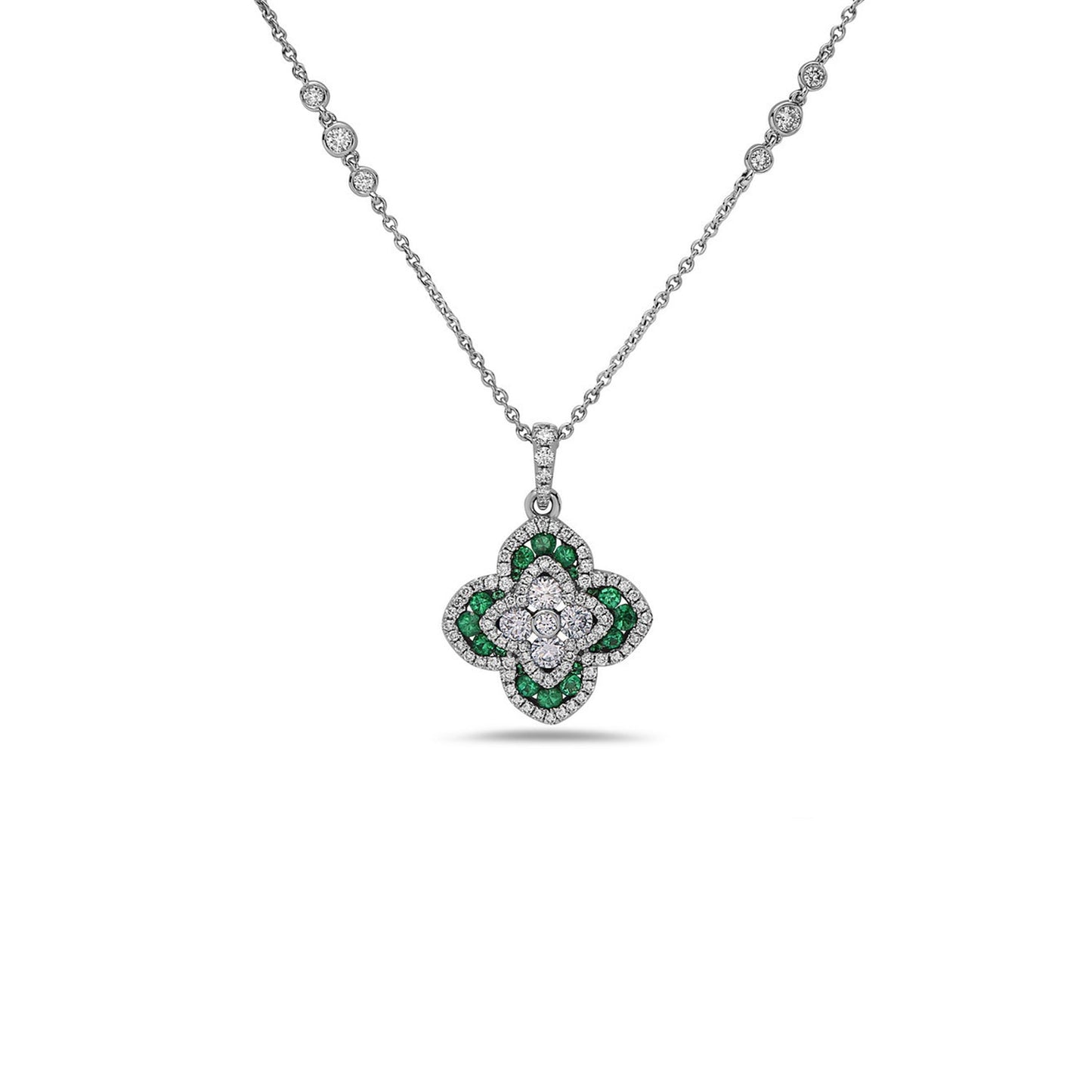 Quatrefoil Diamond Necklace