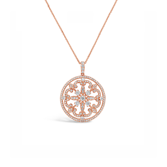 Diamond Pave Classic Amulet Pendant