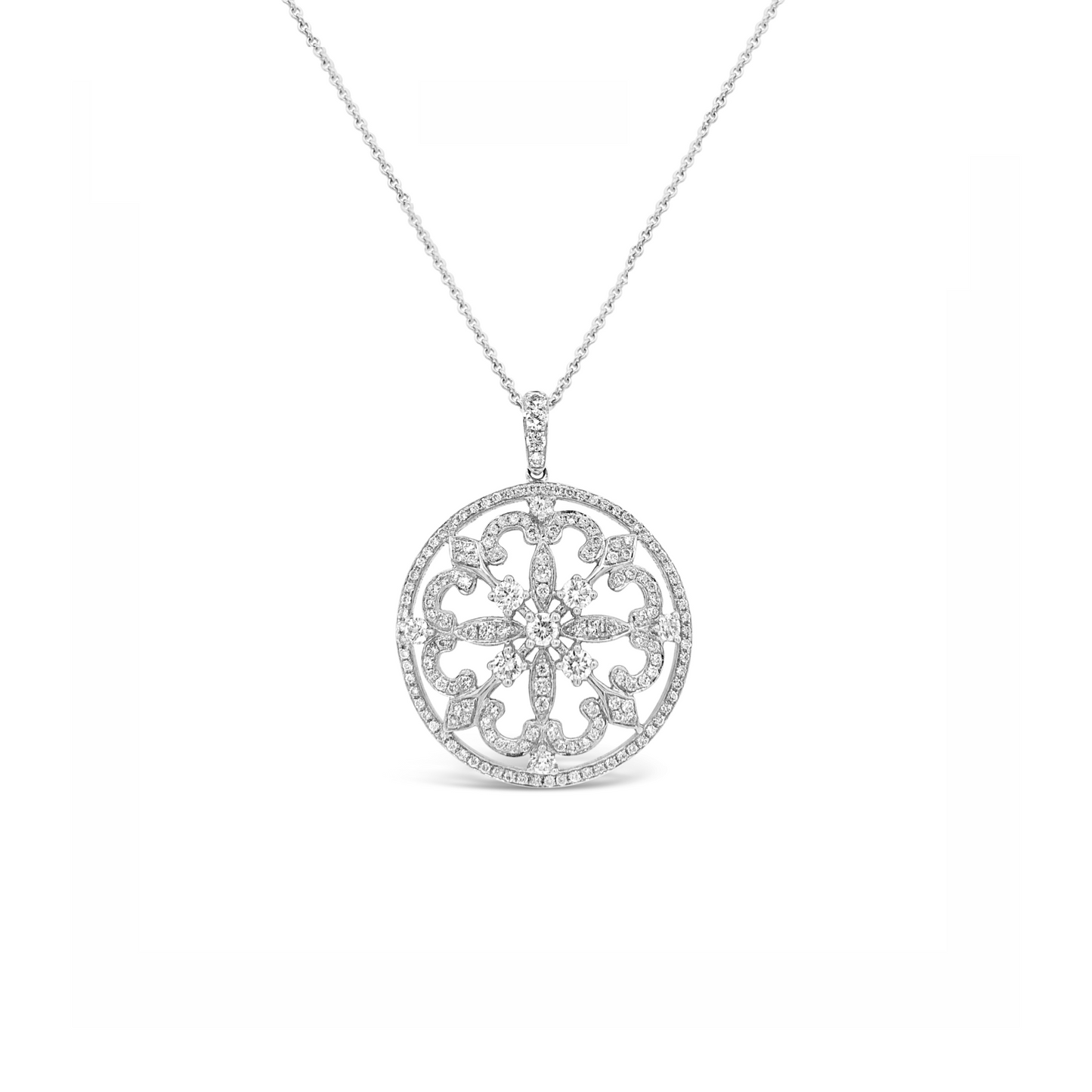 Diamond Pave Classic Amulet Pendant