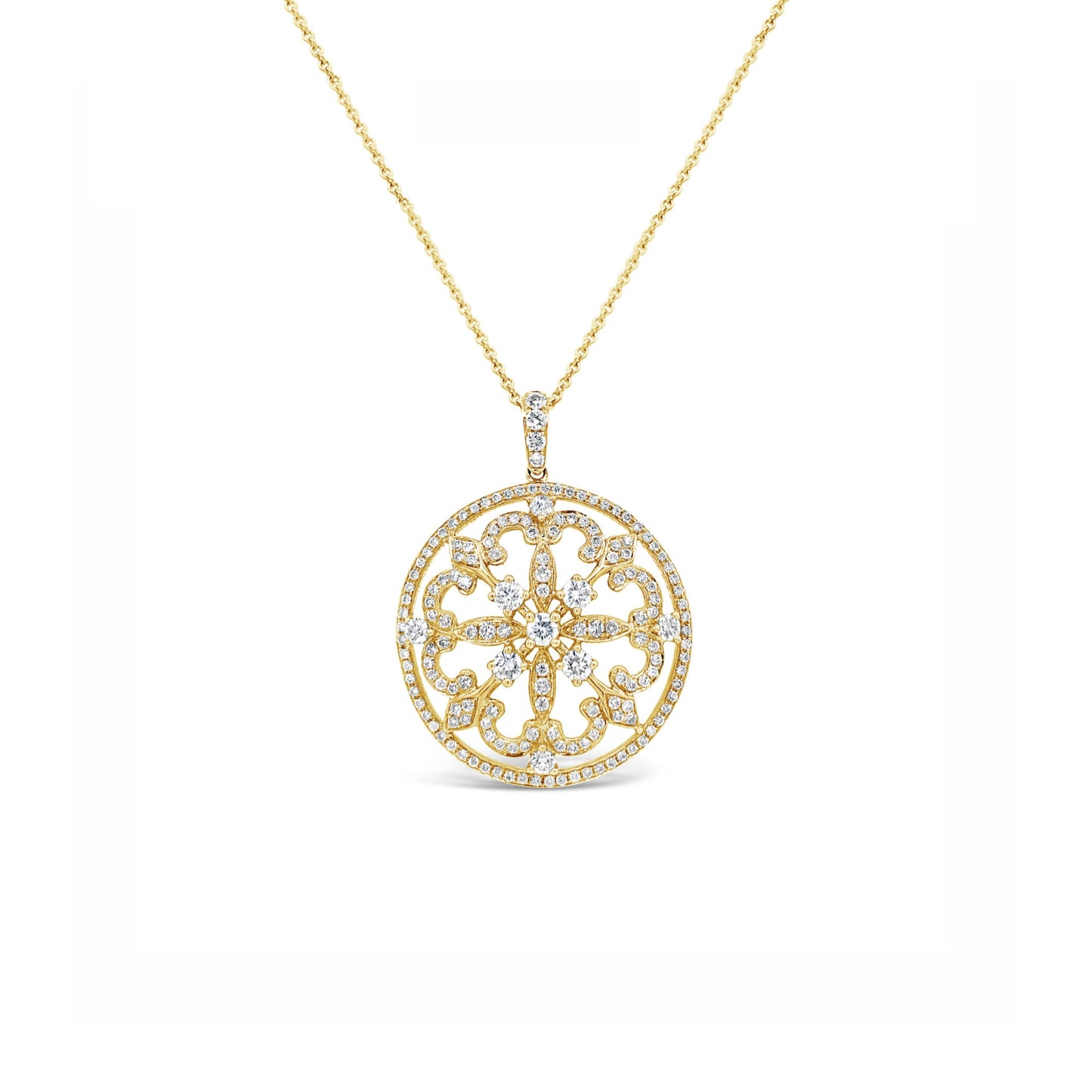 Diamond Pave Classic Amulet Pendant