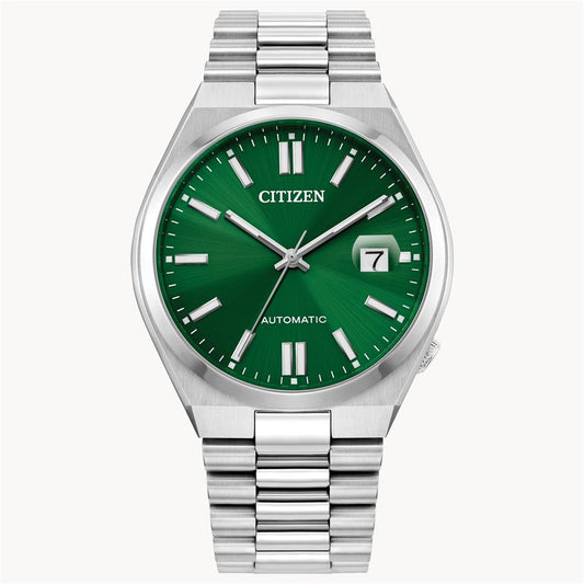 Citizen Gents Stainless Tsuyosa Green Automatic Watch NJ0150-56X