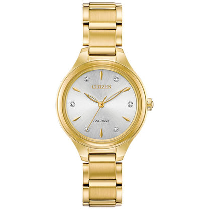 Citizen - Ladies SS Corso Eco Drive Gold Tone Watch - FE2102-55A