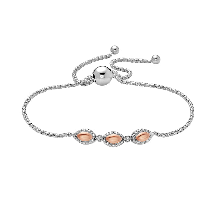 Silver Firefly Diamond Bead String Bracelet