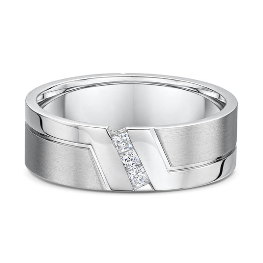 White Gold and Diamond Band